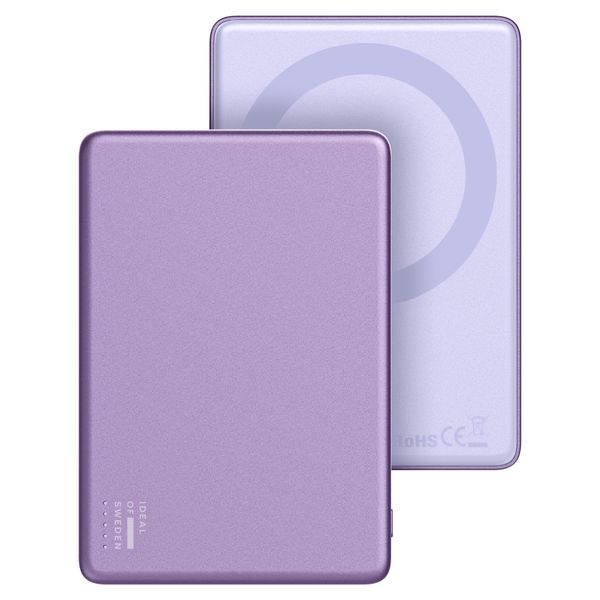 iDeal of Sweden MagSafe Powerbank Slim 5.000 mAh - Batterie externe sans fil - Lavender Milk