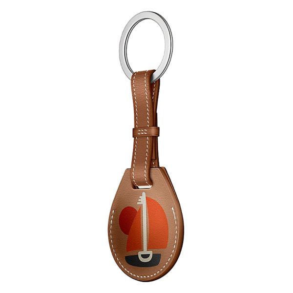 Apple AirTag Hermès avec porte-clés en cuir AirTag Hermès - Picto Echappee