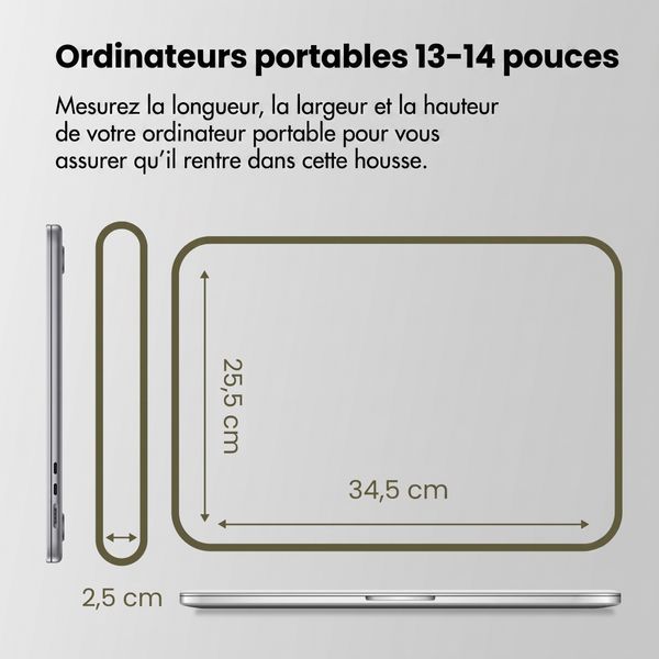 Accezz Housse ordinateur 13-14 pouces - Vert