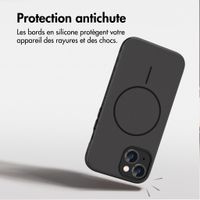 imoshion Coque arrière Color avec Thin MagSafe Ring Apple iPhone 15 - Noir