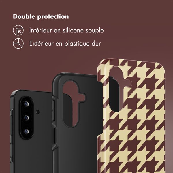 Selencia Coque arrière Vivid Samsung Galaxy A17 (5G) / (4G) - Pied-de-Poule