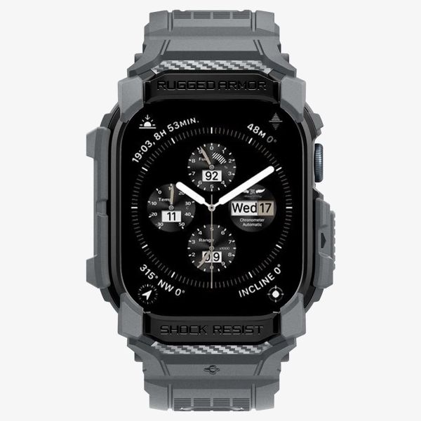 Spigen Coque Rugged Armor™ Pro Apple Watch Series 10 / 11 - 46 mm - Dark Grey