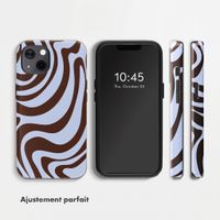 Selencia Coque arrière Vivid Apple iPhone 13 Pro - Dream Swirl Chocolate