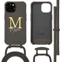 Coque Color MagSafe avec cordon amovible et photo et/ou texte personnalisés Apple iPhone 15 - Lettre