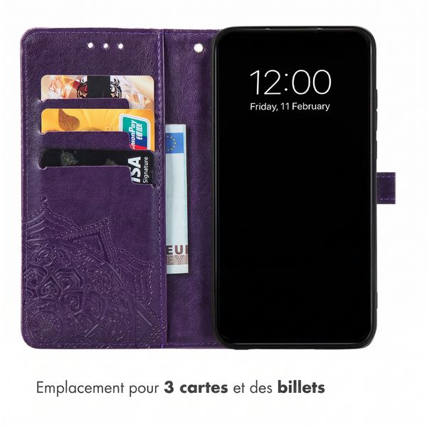 imoshion Etui de télephone Mandala Samsung Galaxy A18 (4G) / A17 (4G/5G) - Violet