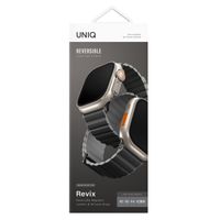 Uniq Bracelet Revix Premium Edition réversible Apple Watch | 44/45/46/49 mm - Charcoal / Ash Grey