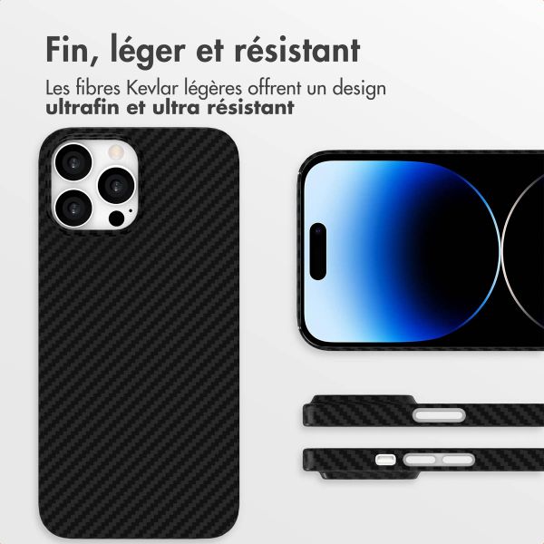 Accezz Coque Kevlar® MagSafe Apple iPhone 14 Pro Max - Noir