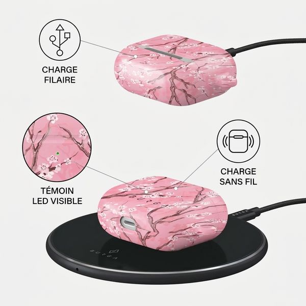 Burga Coque rigide  Apple AirPods 3 - Sakura