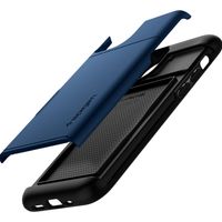 Spigen Coque Slim Armor Apple iPhone 12 (Pro) - Bleu foncé