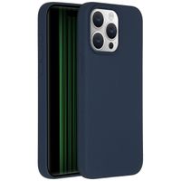 Accezz Coque Liquid Silicone avec MagSafe Apple iPhone 15 Pro Max - Bleu foncé