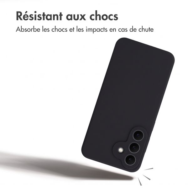 Accezz Coque Liquid Silicone avec MagSafe Samsung Galaxy S26 FE - Noir