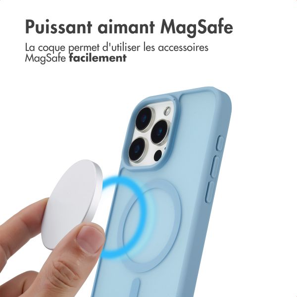 imoshion Coque Color Guard avec MagSafe Apple iPhone 15 Pro Max - Bleu clair