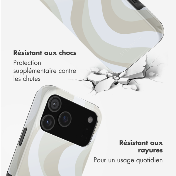Selencia Coque arrière Vivid avec MagSafe Apple iPhone 17 Pro Max - Desert Waves Beige