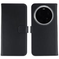 Selencia Étui portefeuille en cuir véritable Xiaomi 17 Ultra - Noir