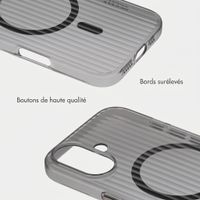 Accezz Coque arrière Lite avec MagSafe | Fluted | Apple iPhone 17 - Noir