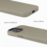 Accezz Coque arrière Mesh avec MagSafe Apple iPhone 15 - Gris foncé