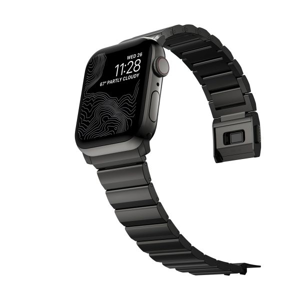 Nomad Bracelet à maillons magnétiques en acier Apple Watch | 44/45/46/49 mm - Graphite