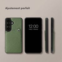 Selencia Coque Riva avec porte-cartes Samsung Galaxy S26 - Sage Green