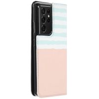 Concevez votre propre housse portefeuille Samsung Galaxy S21 Ultra - Blanc