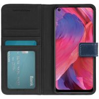 imoshion Étui de télephone portefeuille de luxe Oppo A74 (5G) / A54 (5G) - Bleu foncé