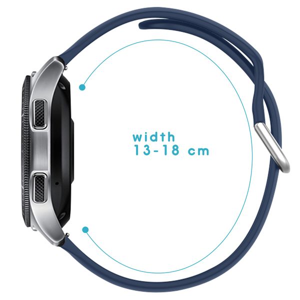 imoshion Bracelet silicone Samsung Galaxy Watch 4 / 5 / 6 / 7 / FE (20 mm) - Bleu foncé