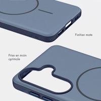 imoshion Coque arrière Color avec Thin MagSafe Ring Samsung Galaxy S25 / S24 - Bleu foncé