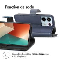 imoshion Étui de télephone portefeuille de luxe Xiaomi Redmi Note 13 Pro (5G) / Poco X6 - Bleu foncé