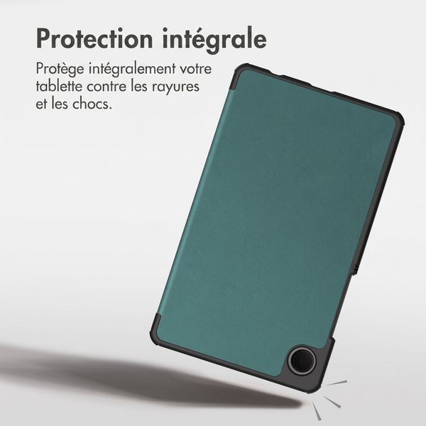 imoshion Coque tablette Trifold Samsung Galaxy Tab A11 / A9 8.7 pouces - Vert foncé