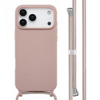 imoshion Coque en silicone avec cordon Apple iPhone 18 Pro Max / 17 Pro Max - Sand Pink