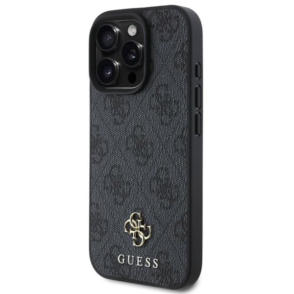 Guess Coque 4G Metal Logo MagSafe Apple iPhone 16 Pro - Noir
