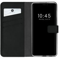 Selencia Étui portefeuille en cuir véritable Apple iPhone 13 Pro - Noir
