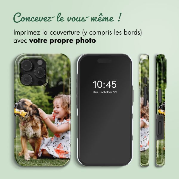 Concevez votre propre coque Tough avec MagSafe Apple iPhone 16 Pro - Blanc