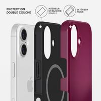 Burga Coque Tough MagSafe Apple iPhone 16 - Dark Cherry