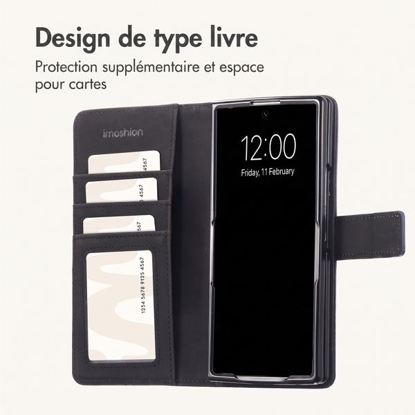 imoshion Étui de télephone portefeuille de luxe Samsung Galaxy Z Fold 8 Ultra - Bleu foncé