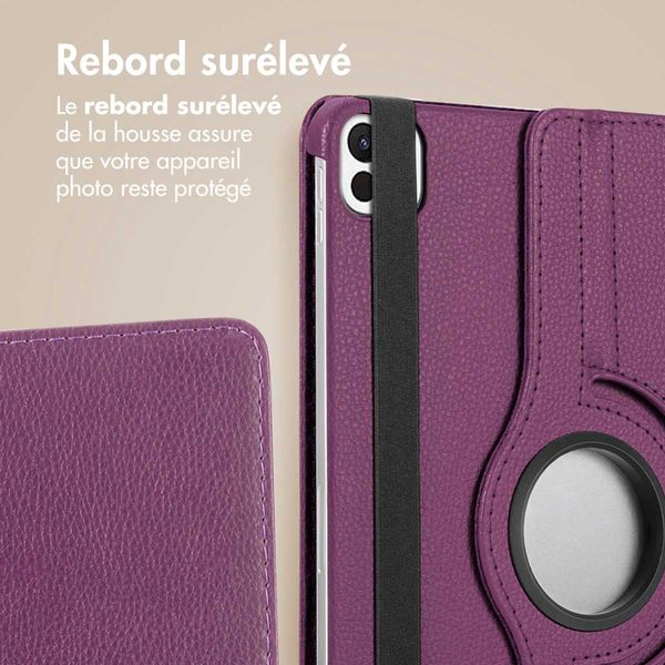 imoshion Coque tablette rotatif à 360° Apple iPad Air 11 pouces (2026) M4 / (2025) M3 / (2024) M2 / Air 5 (2022) / Air 4 (2020) / Pro 11 (2018/2020) - Violet