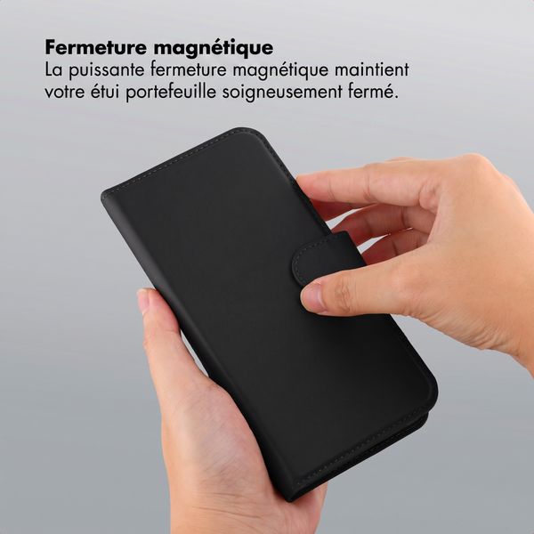 Accezz Coque portefeuille Edge amovible avec MagSafe Samsung Galaxy A27 (5G) - Noir
