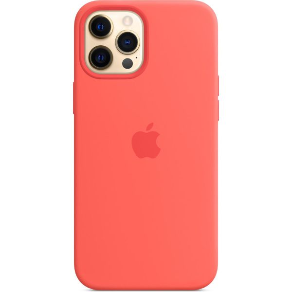 Apple 4 Pack Coque en silicone Apple iPhone 12 Pro Max - Red + Pink Citrus + Cantaloupe + Black