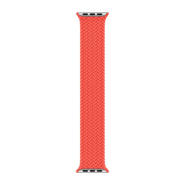 Apple Bracelet Solo tressé Apple Watch | 44/45/46/49 mm - Taille 9 - Electric Orange