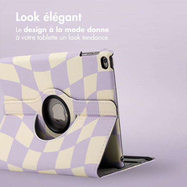 imoshion Coque tablette Design rotatif à 360° Apple iPad 6 (2018) 9.7 pouces / iPad 5 (2017) 9.7 pouces - Dancing Cubes