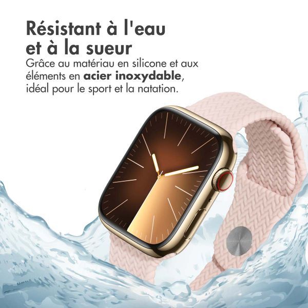 imoshion Bracelet tressé en silicone Apple Watch | 44/45/46/49 mm - Rose