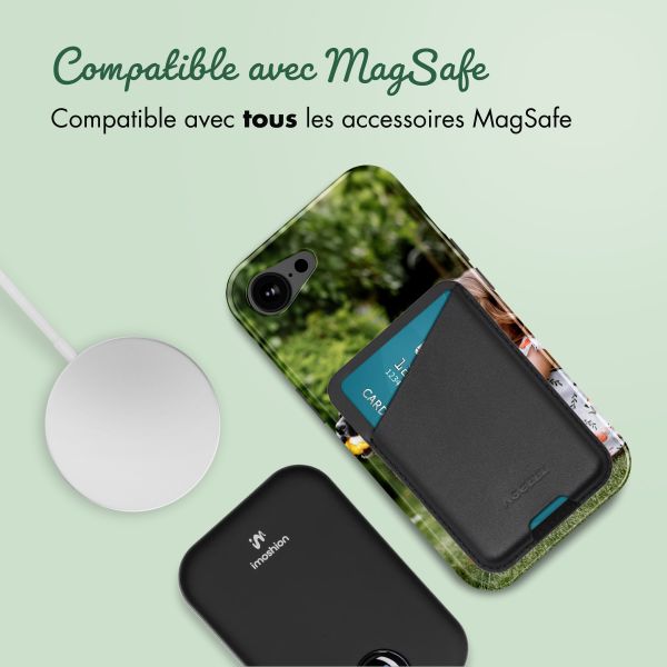 Concevez votre propre coque Tough avec MagSafe Apple iPhone 17e / 16e - Blanc