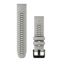 Garmin Bracelet QuickFit® en silicone  - Connexion Garmin 22 mm - Fog Gray / Moss