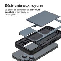 imoshion Coque arrière avec porte-cartes Apple iPhone 16 Pro - Bleu foncé