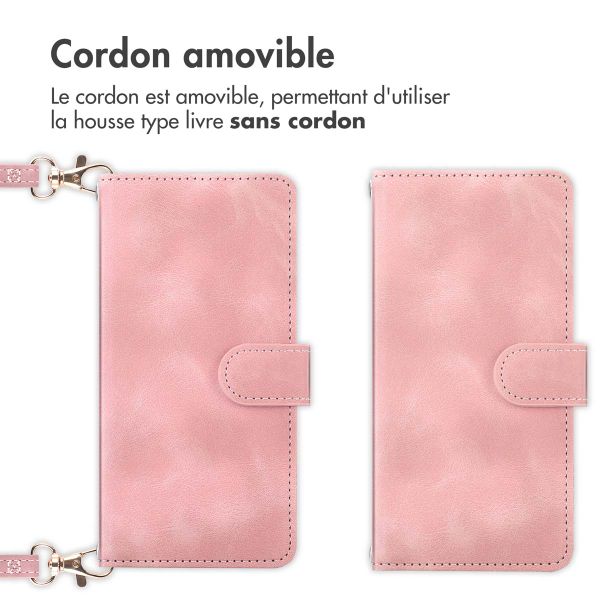 imoshion Etui de télephone portefeuille avec cordon Samsung Galaxy A15 (5G/4G) - Rose