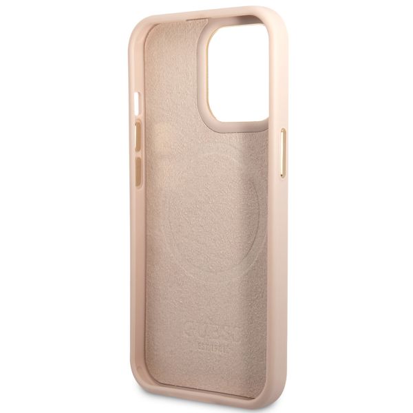 Guess Coque 4G Logo Monogram MagSafe Apple iPhone 14 Pro Max - Rose