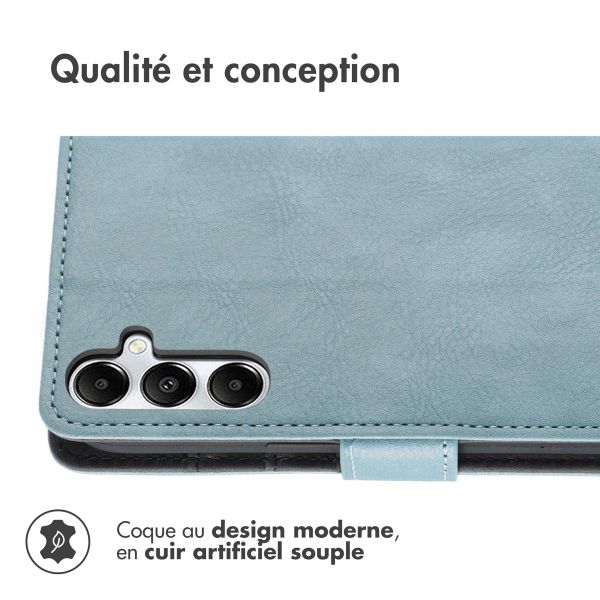 imoshion Étui de télephone portefeuille de luxe Samsung Galaxy A56 - Bleu clair