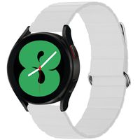 imoshion Bracelet en cuir magnétique Samsung Galaxy Watch 7 40/44 mm - Blanc