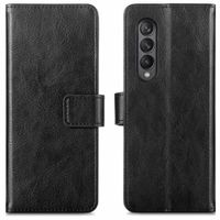 imoshion Étui de télephone portefeuille de luxe Samsung Galaxy Z Fold3 - Zwart - Noir