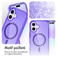 imoshion Coque Pailletée avec MagSafe Apple iPhone 17 - Violet