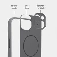 Accezz Coque Grip avec MagSafe Apple iPhone 13 - Gris